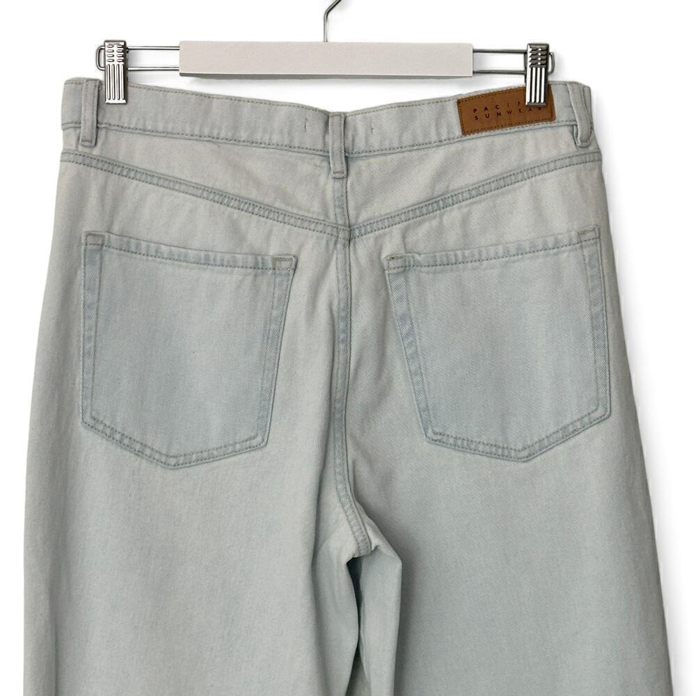 PacSun Light Indigo Ripped High Rise Baggy Jeans (30) - Picture 7 of 16